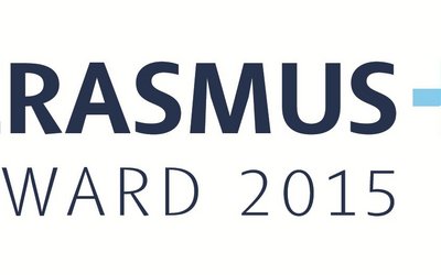 Logo mit Text "Erasmus Award 2015"