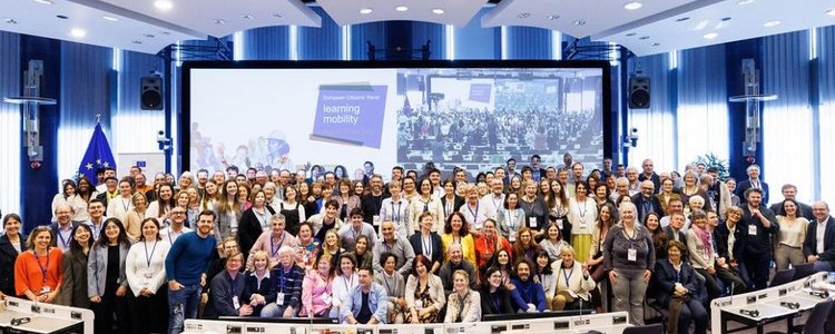 3. Sitzung zur Lernmobilität in Brüssel, Foto der Plenargruppe