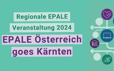 Veranstaltungssujet mit Schriftzug "EPALE Österreich goes Kärnten"