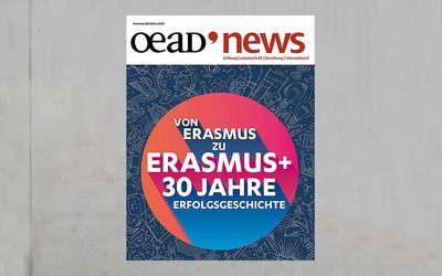 Coverseite der OeAD News Ausgabe 102 30 Jahre Erasmus.