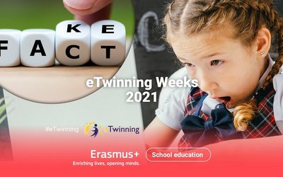 eTwinning Weeks 2021, staunendes Kind